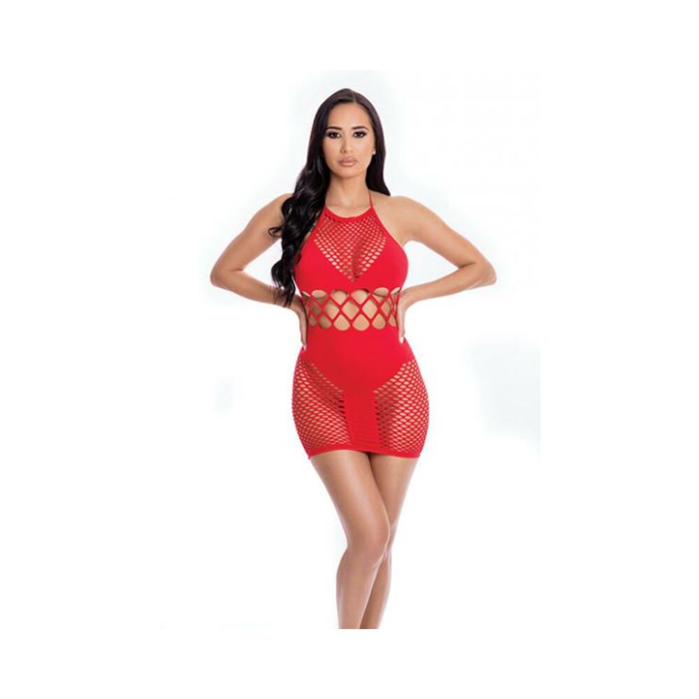 Pink Lipstick Girl Gone Bad Mini Dress
