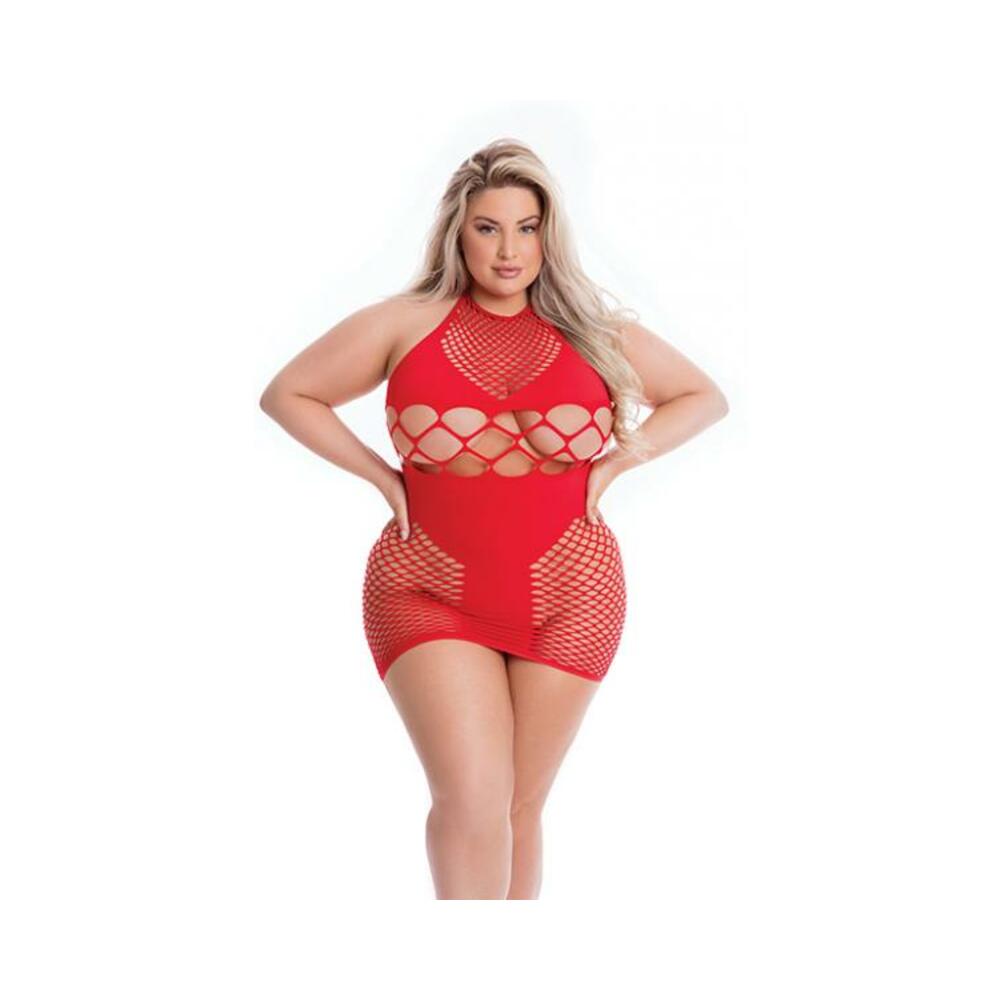 Pink Lipstick Girl Gone Bad Mini Dress