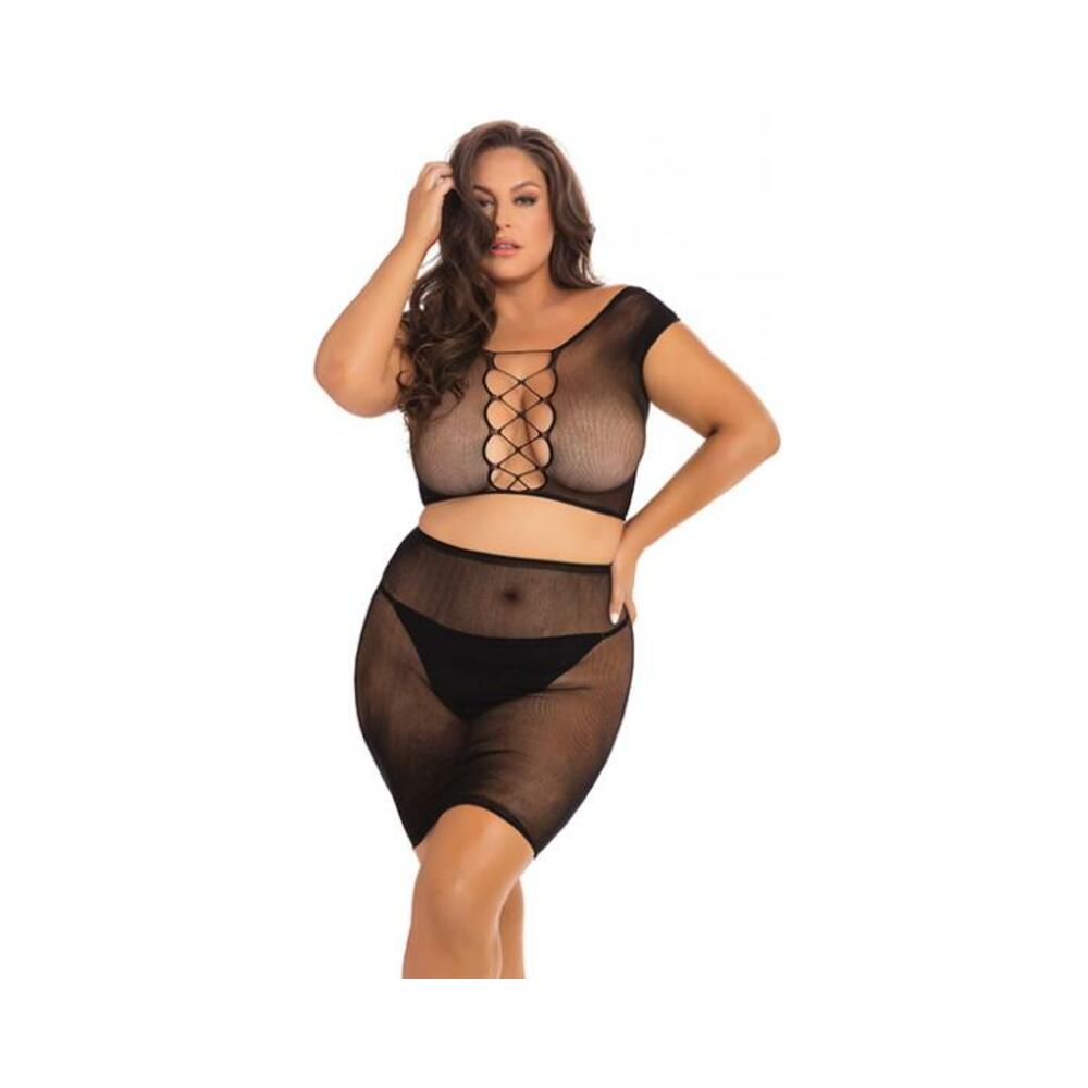 Black Story Skirt Set