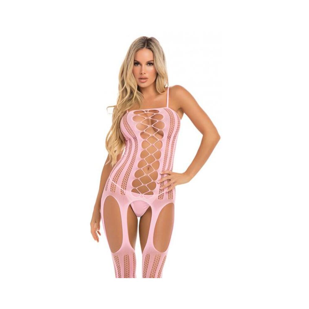 Pink Lipstick Fake News Bodystocking