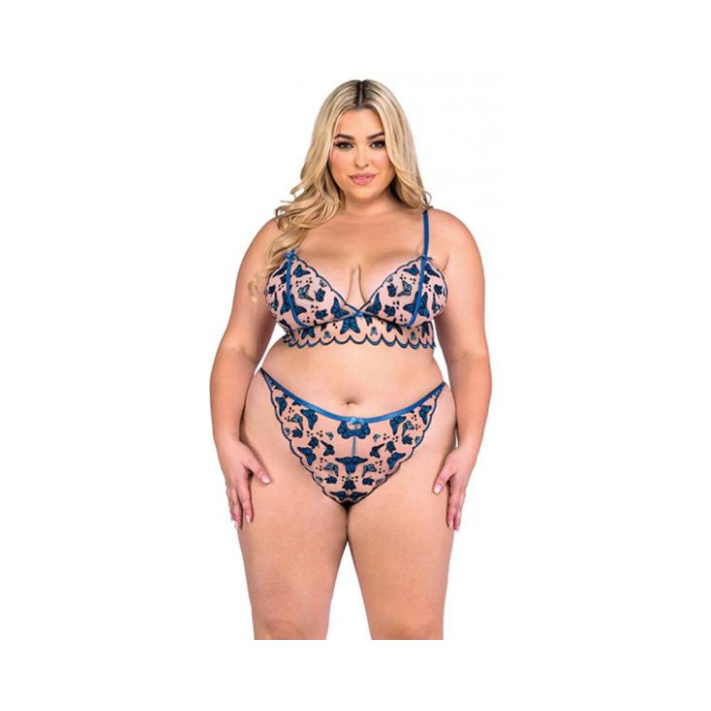 Butterfly Beauty Embroidered Bralette and Panty