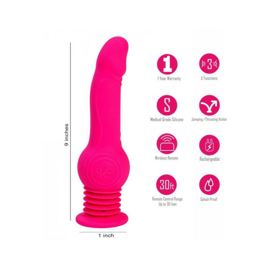 Tegan Jumping Vibrating Dong with Remote