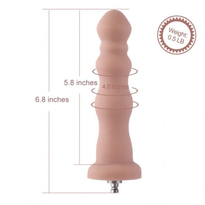 6.8in Beaded Anal Dildo for Hismith Premium Sex Machine