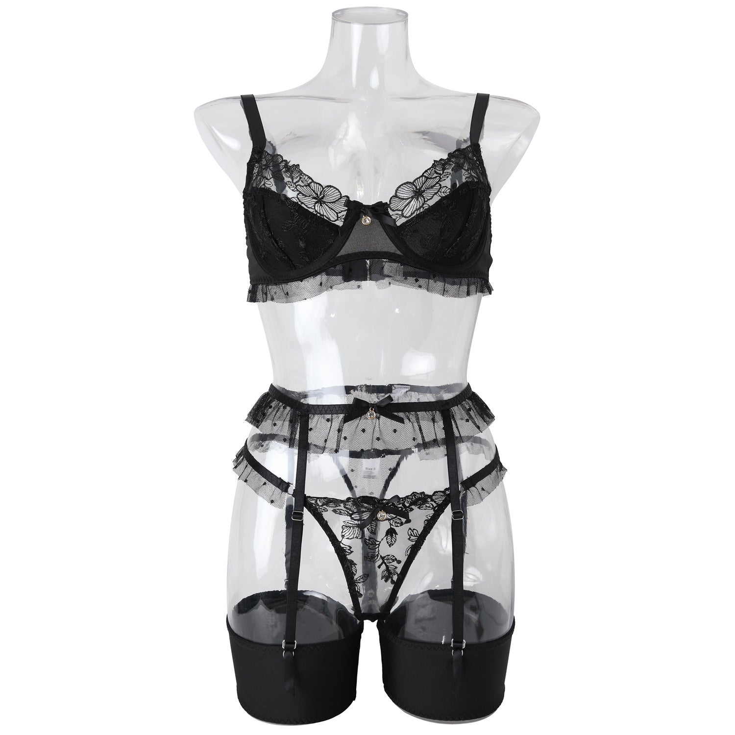 Heavy Craftsmanship Embroidered Lingerie Set - Lingerie