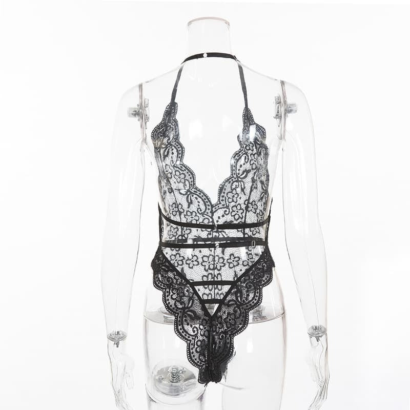Multicolor Lace Floral Sheer Sexy Teddies