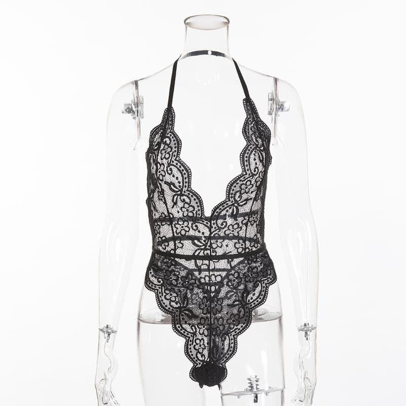 Multicolor Lace Floral Sheer Sexy Teddies