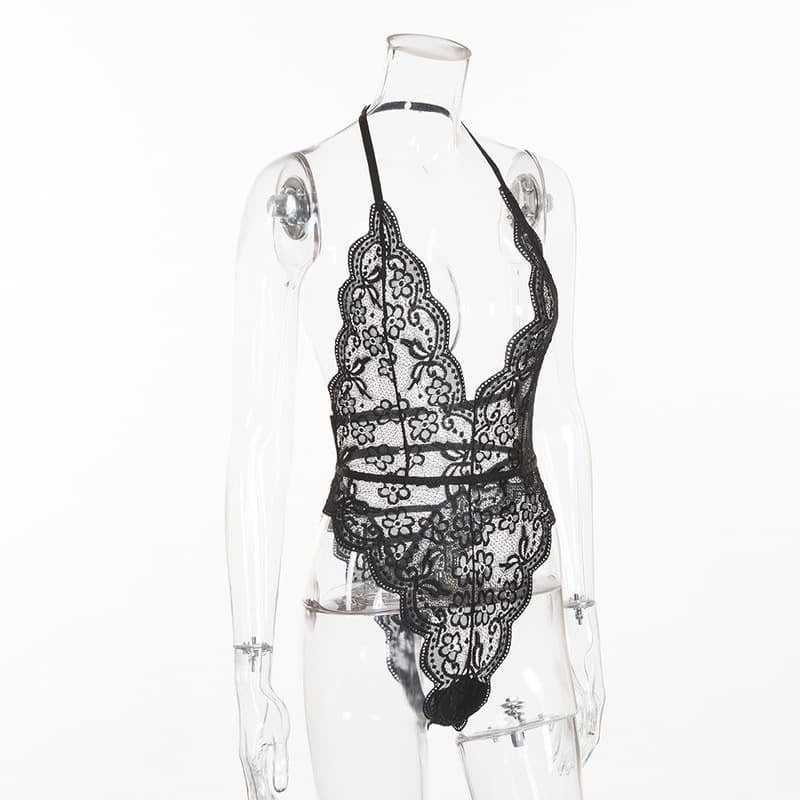 Multicolor Lace Floral Sheer Sexy Teddies