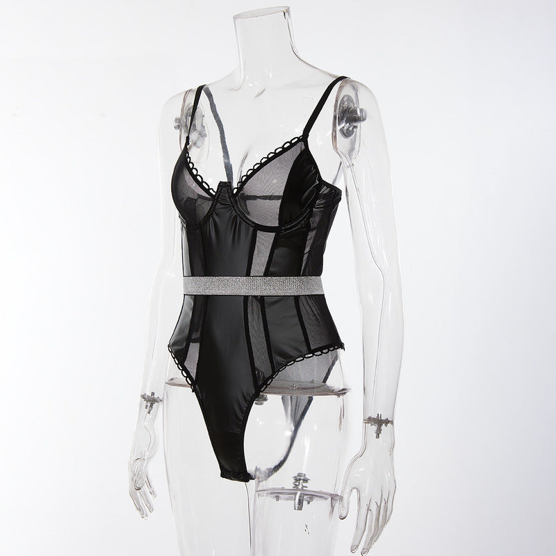 Perspective Corset One-Piece Set