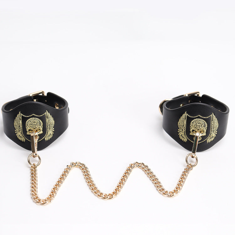 Skull Embroidered Bondage Gear