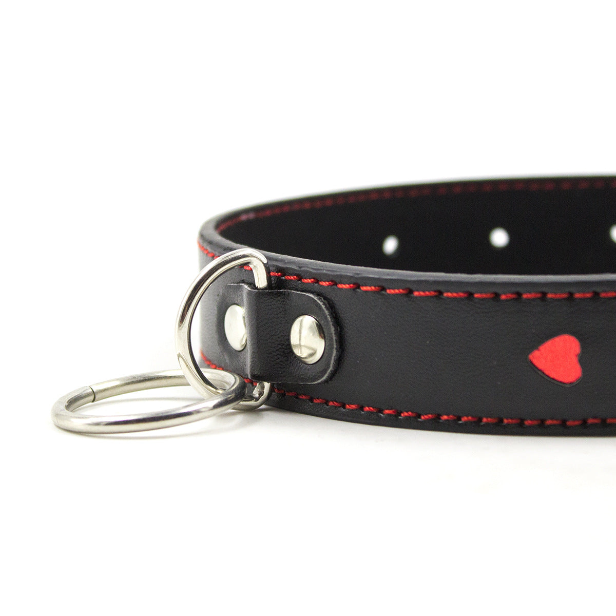 Leather Bondage Chain Collar