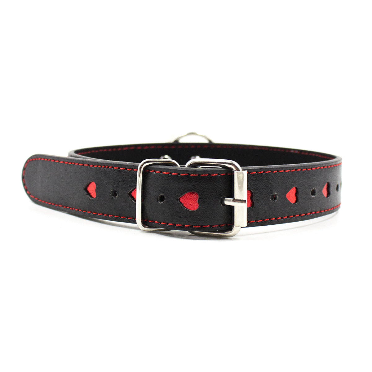 Leather Bondage Chain Collar