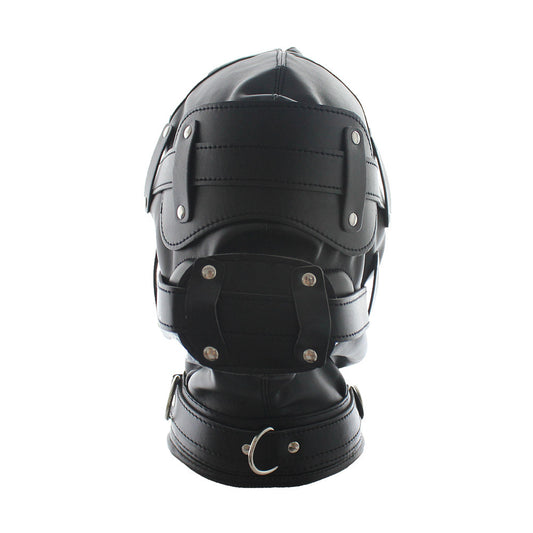 BDSM Black Mask with Phallic Gag - GLingerie