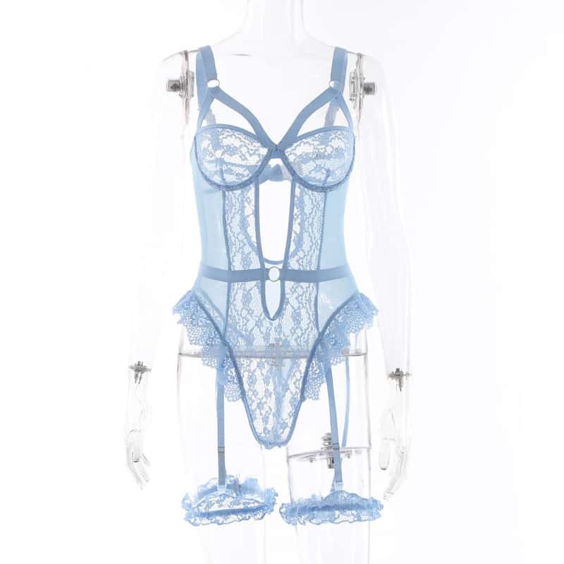 Cute Sexy Lace Teddy Lingerie Set