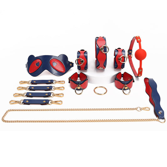 Frisky Bedroom Restraint Kit with Bear Blindfold - Gags & Blindfolds