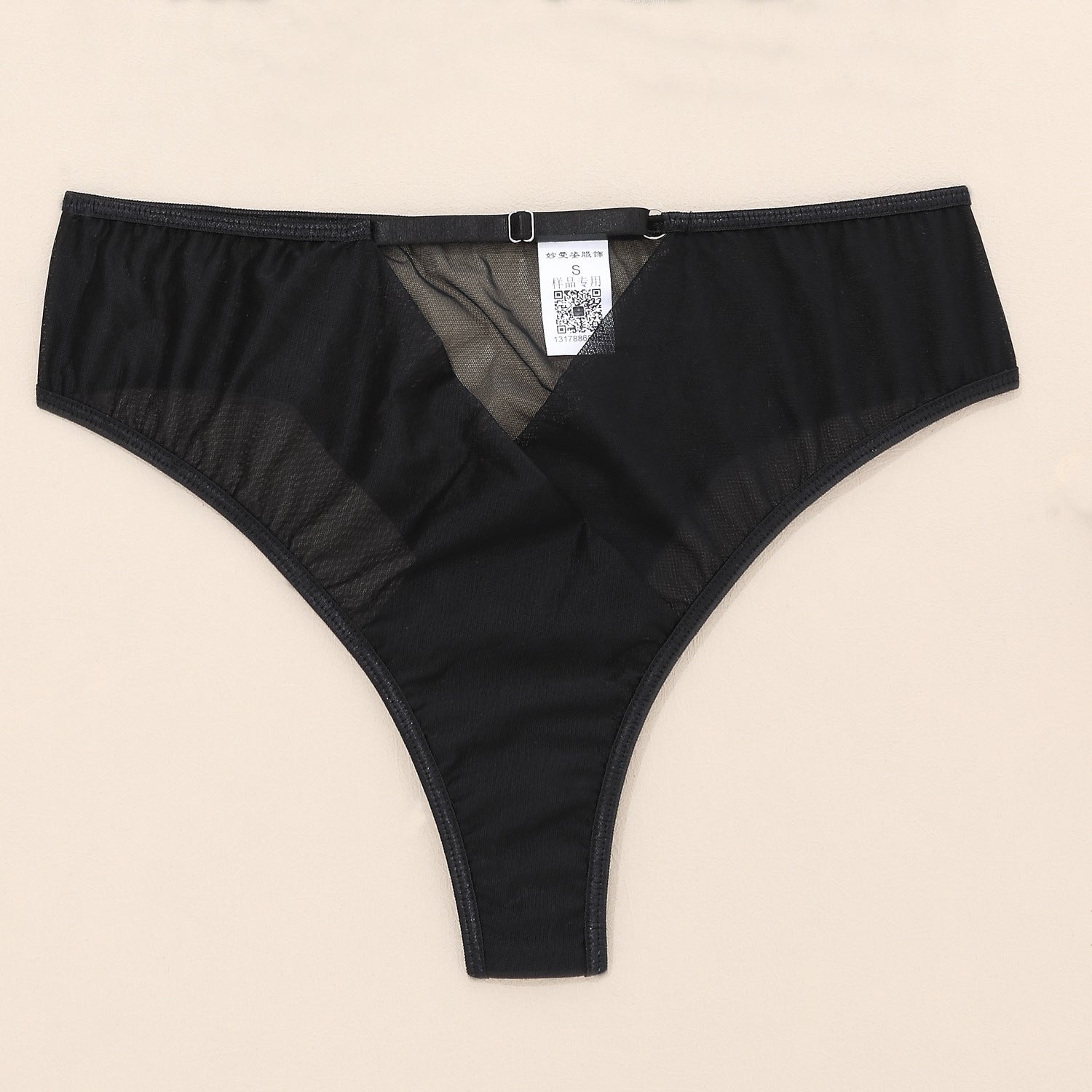 Chic Sexy Lingerie Mesh Bra Set with Cross Hollow Panty - Lingerie