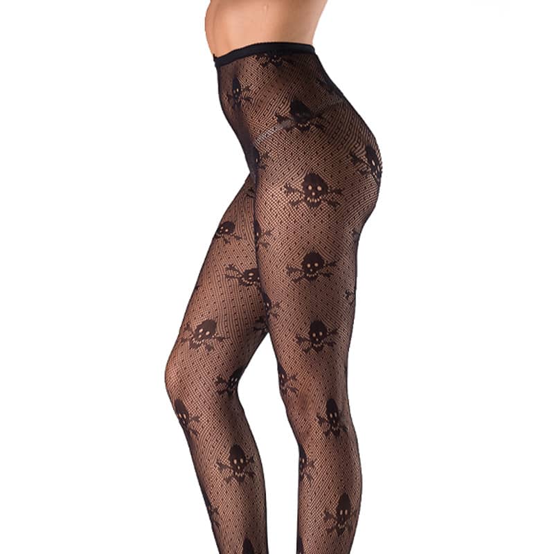 Christmas Season Skull Nylon Pantyhose