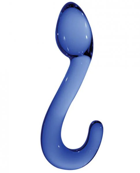 Chrystalino Champ Wand Blue Glass Dildo - G spot Dildos