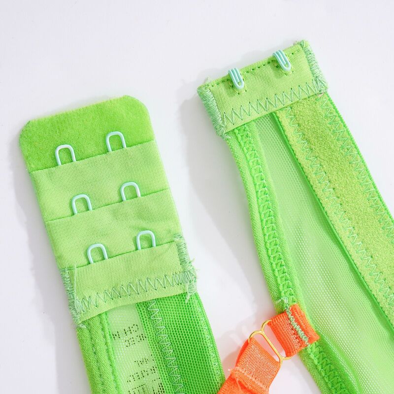 Contrasting Color Design Transparent Mesh Set