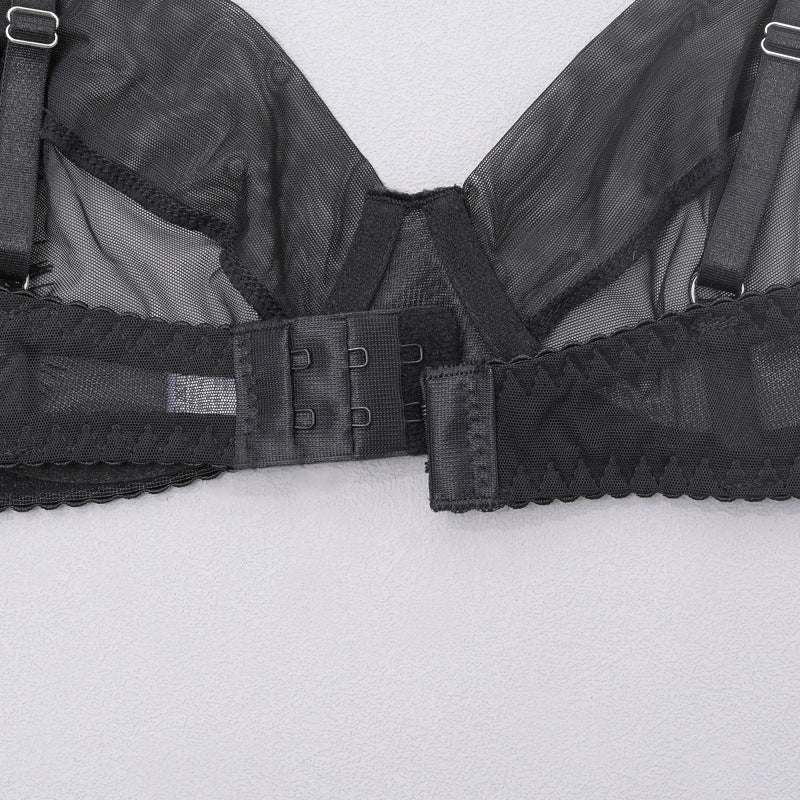 Delicate Shadow Sheer Bra and Panty Set