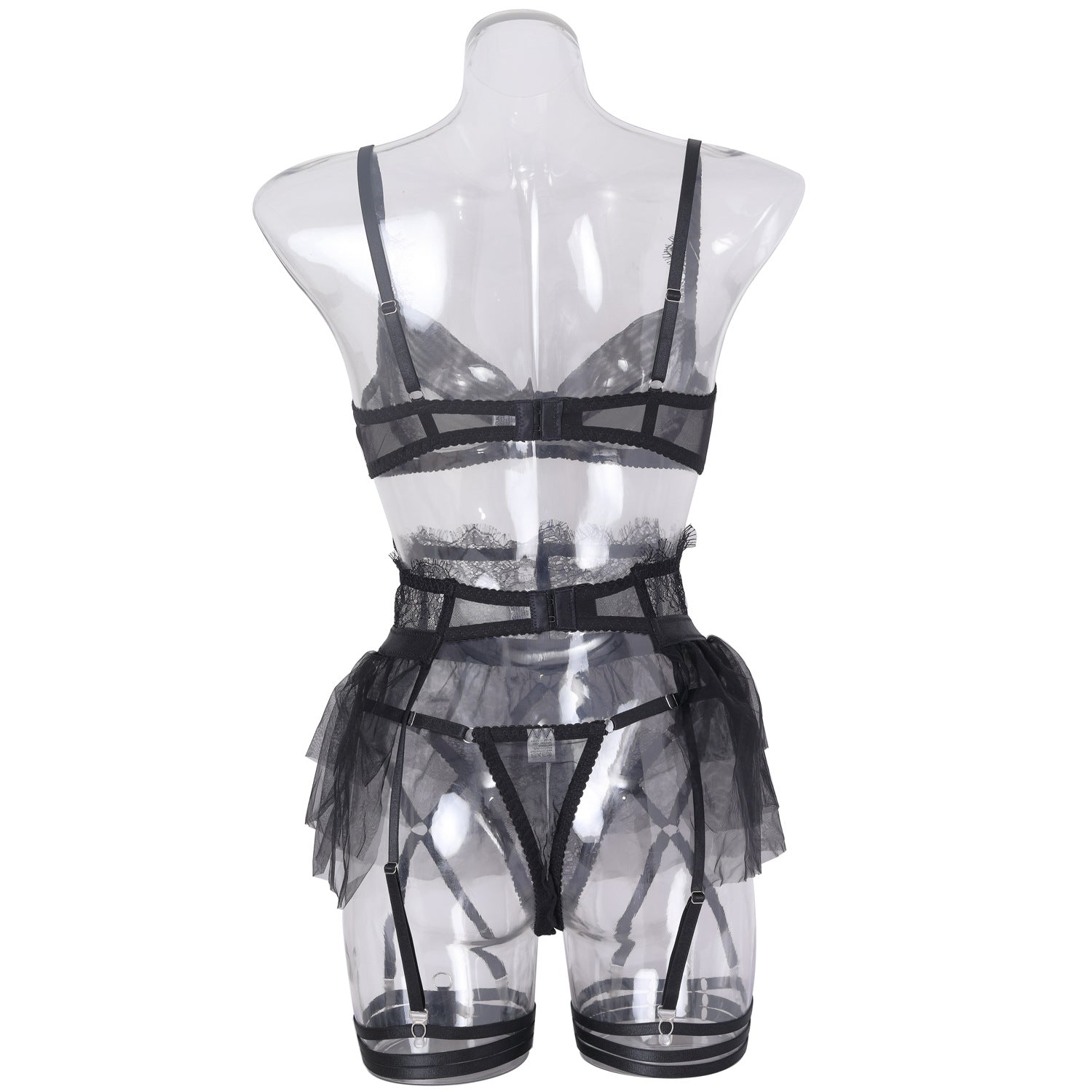 Delicate Shadow Sheer Bra and Panty Set