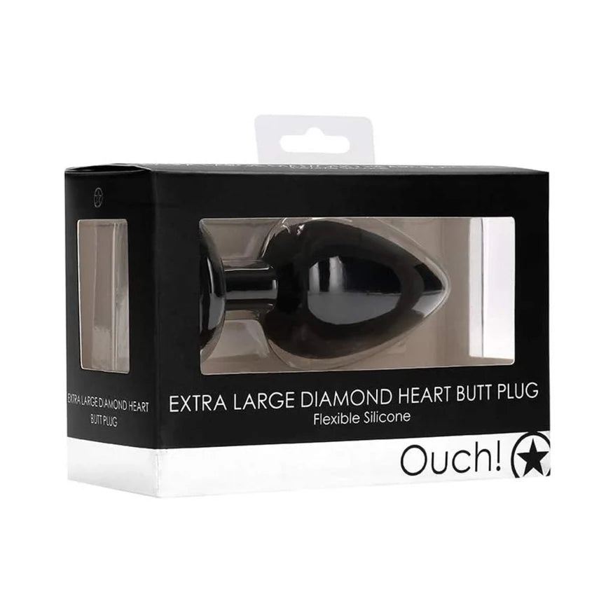 Diamond Heart Butt Plug - Extra Large