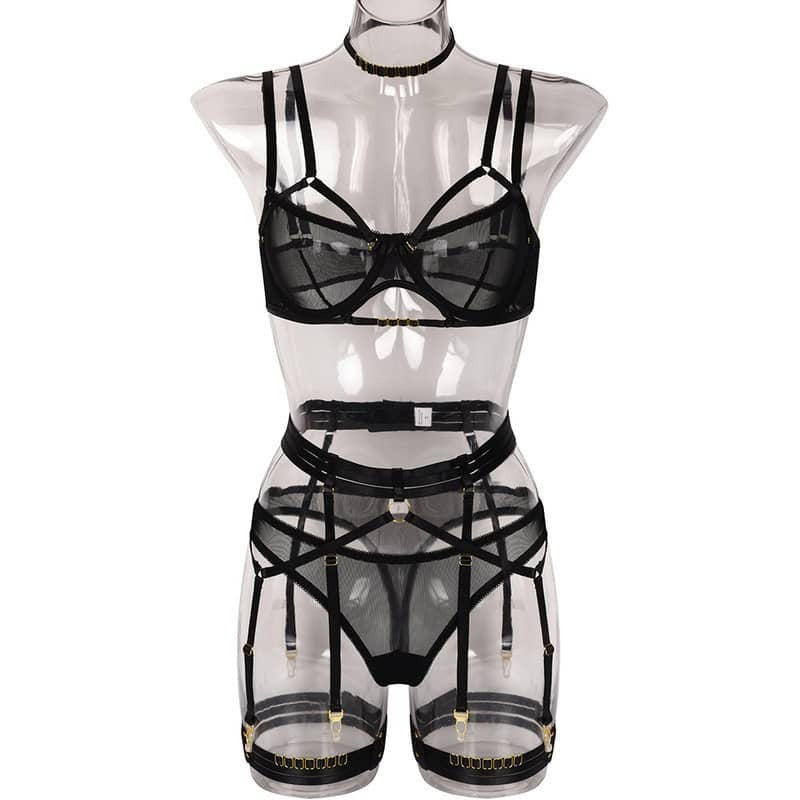 Double Shoulder Strap Bra Panty Sets