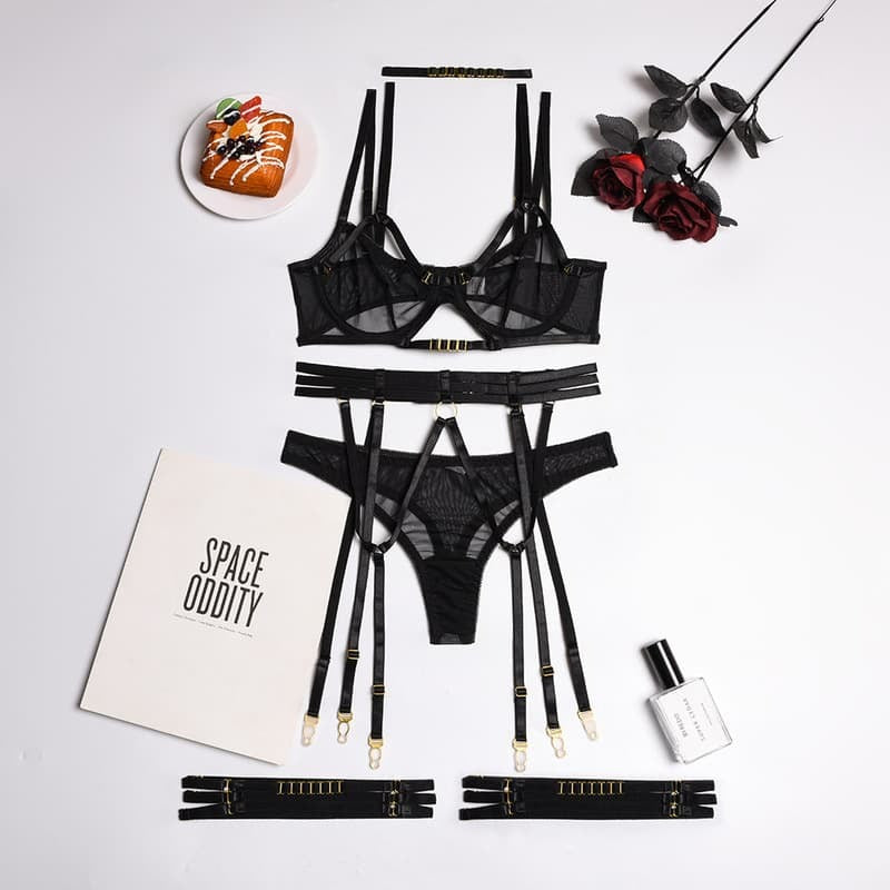 Double Shoulder Strap Bra Panty Sets