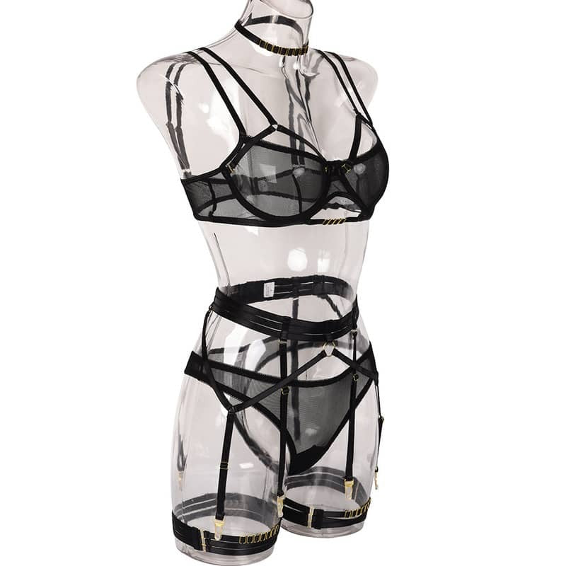 Double Shoulder Strap Bra Panty Sets