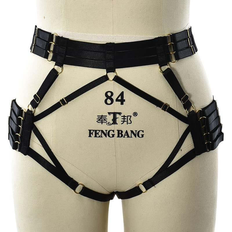 Sexy Open Crotch Waist Harness Underwear