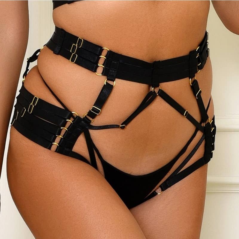 Sexy Open Crotch Waist Harness Underwear