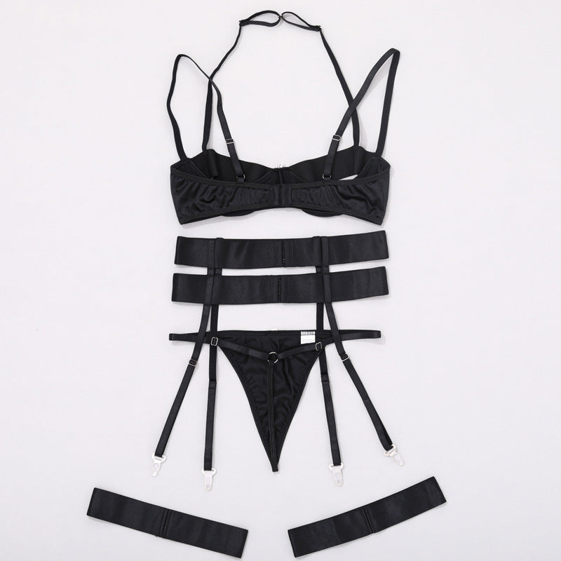 Elegant Black Bra and Panties Set