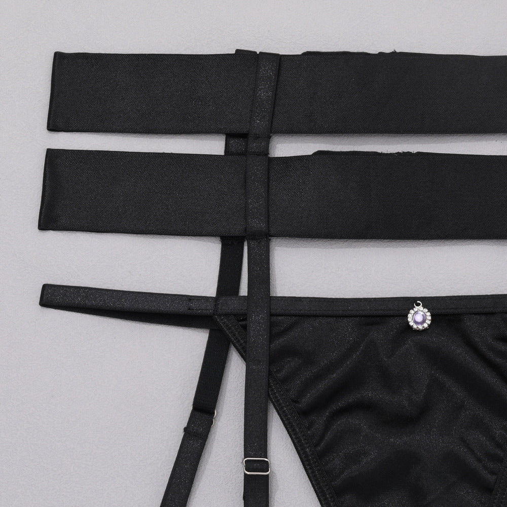 Elegant Black Bra and Panties Set