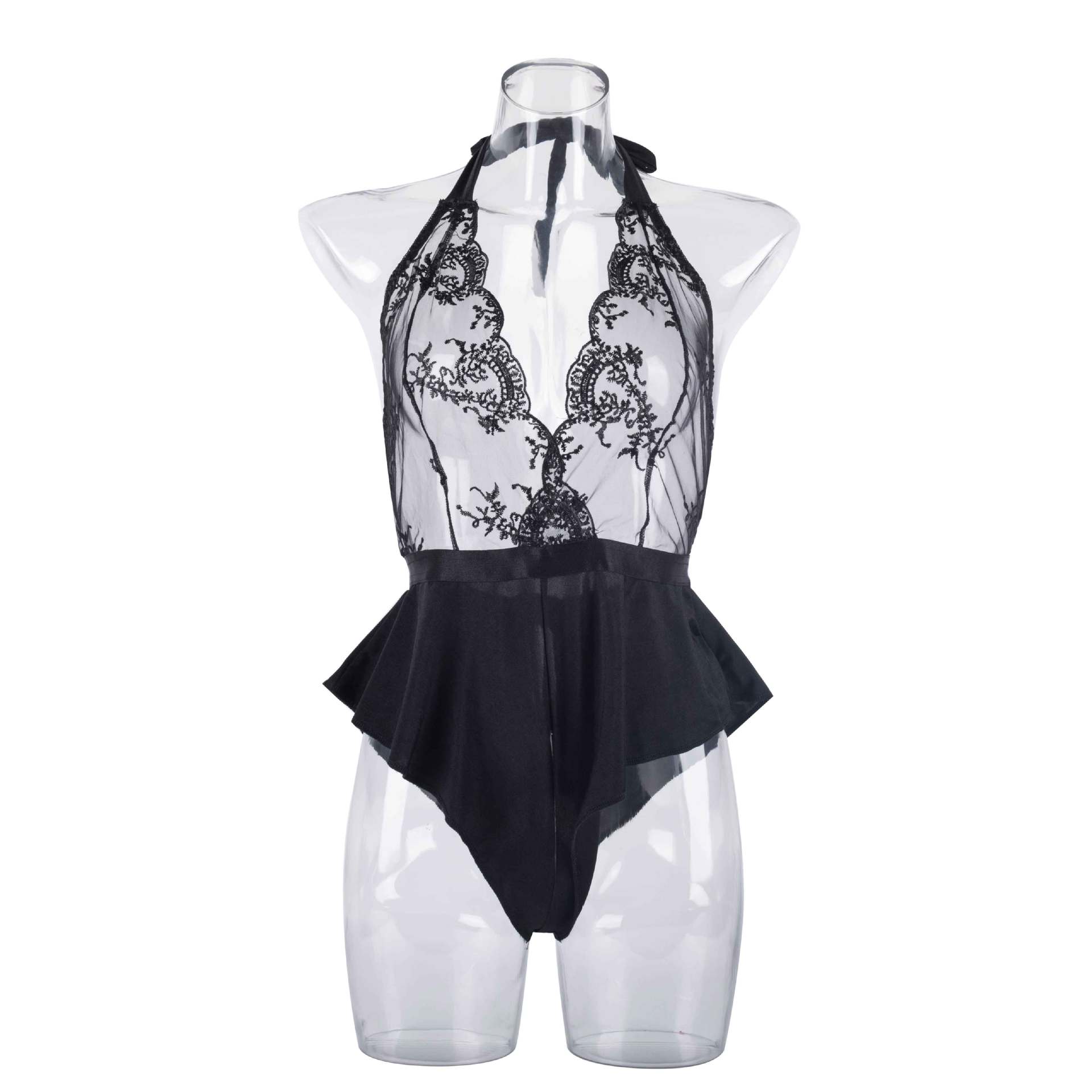 Enchante Halter Neck Lace Teddy