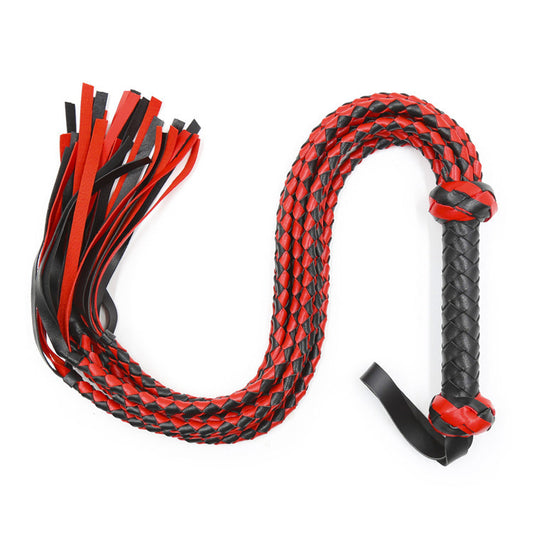 Exquisite Dual-Tone Vegan Leather Flogger - GLingerie