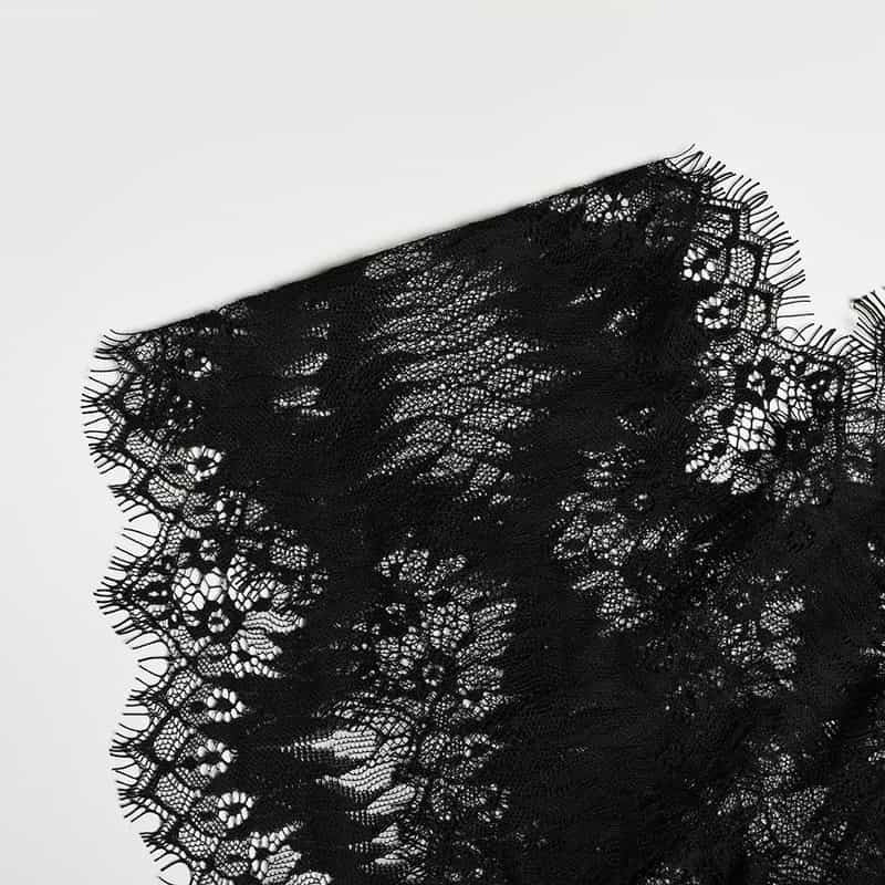 Eyelash Lace Deep V Bodysuit
