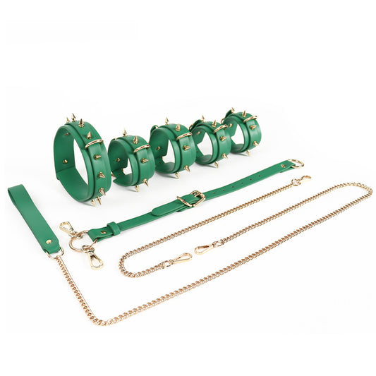 Heavy Duty Hogtie Kit with Long Rivet Details - BDSM