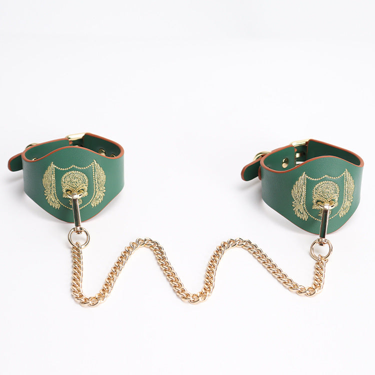 Skull Embroidered Bondage Gear