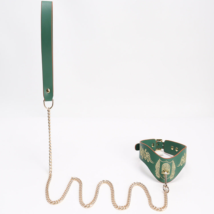 Skull Embroidered Bondage Gear