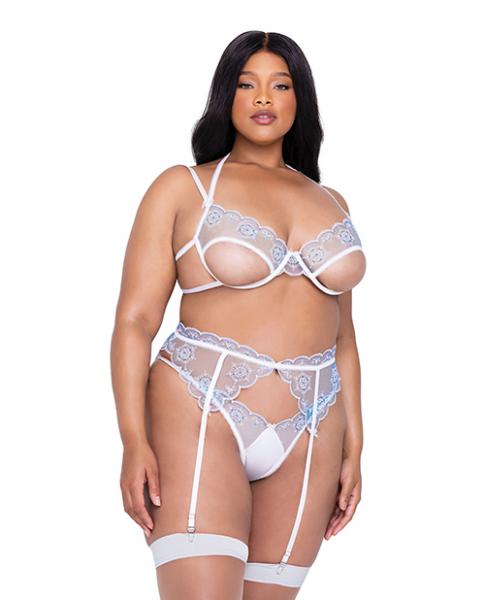Holiday Snow Queen Metallic Snowflake Bra Set