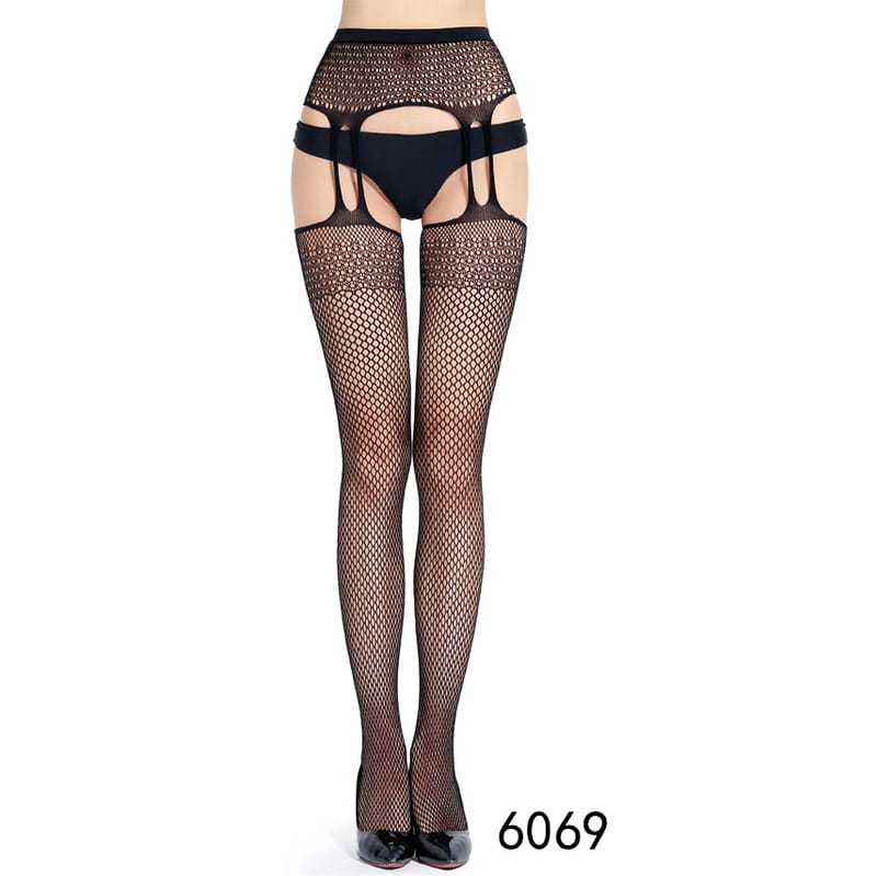 Hollow Garter Jacquard Sexy Pantyhose