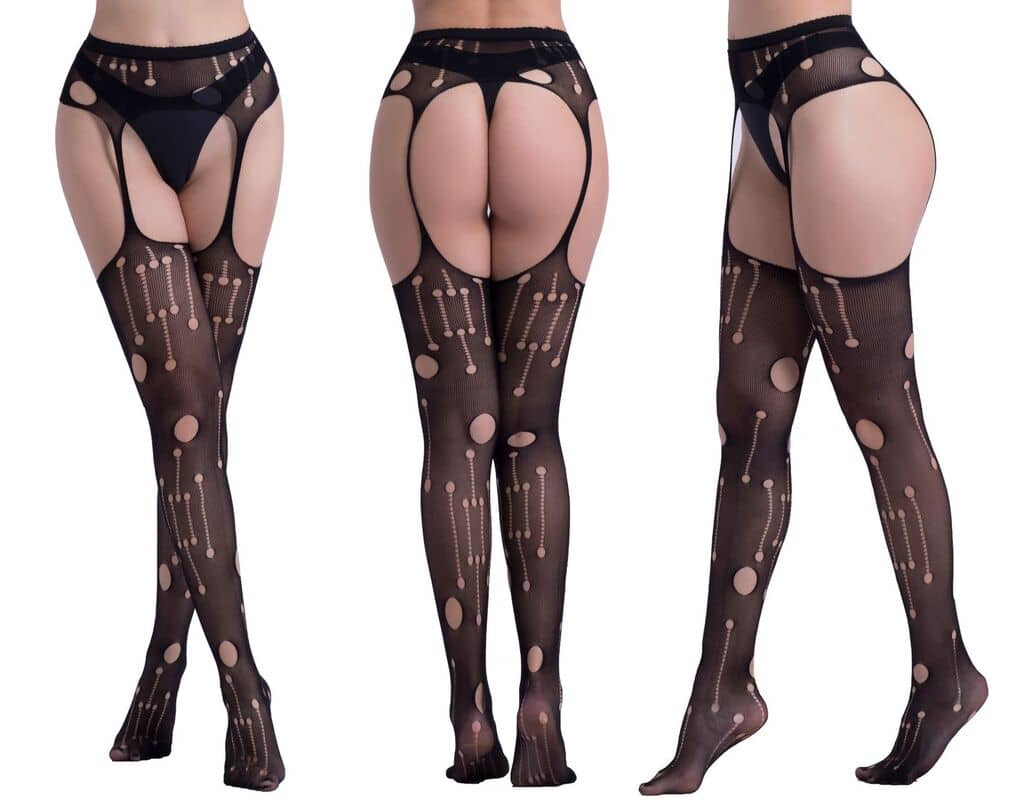 Hollow Garter Jacquard Sexy Pantyhose