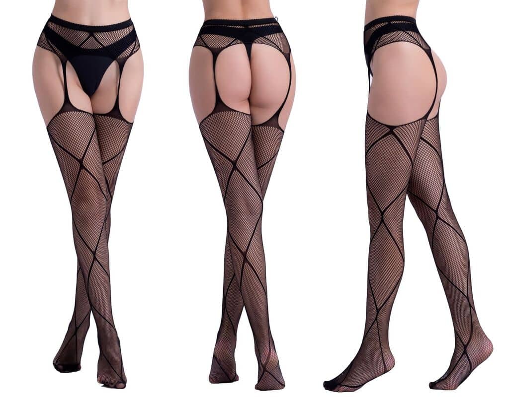 Hollow Garter Jacquard Sexy Pantyhose
