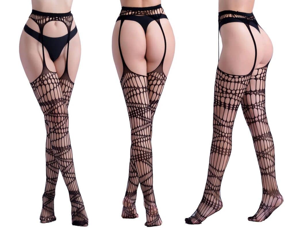 Hollow Garter Jacquard Sexy Pantyhose
