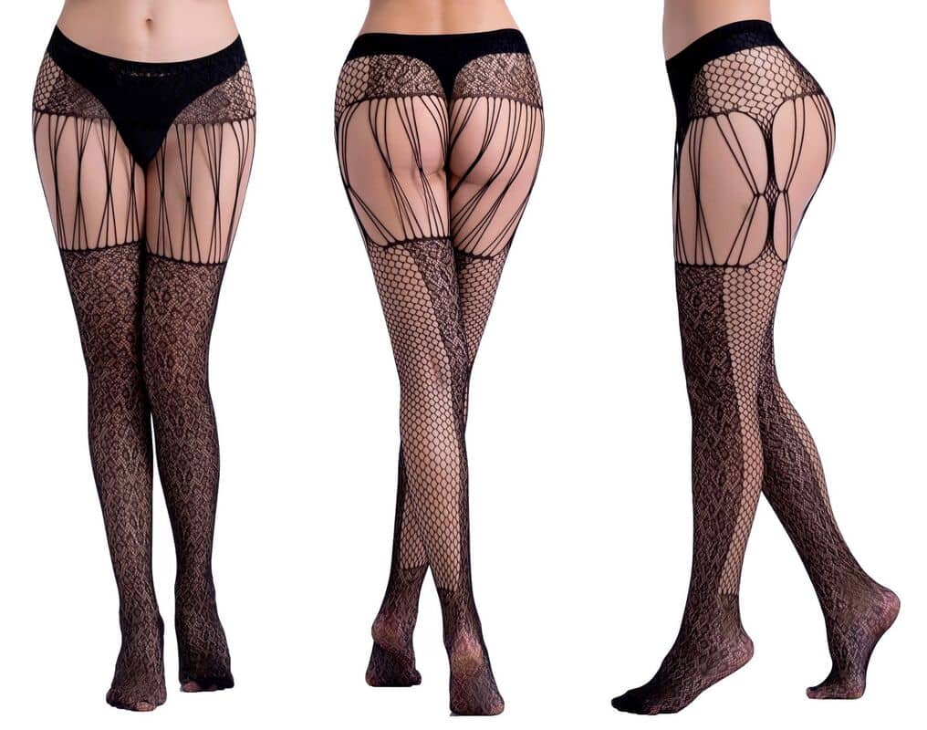 Hollow Garter Jacquard Sexy Pantyhose