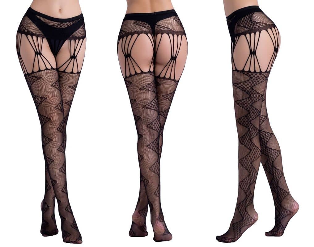 Hollow Garter Jacquard Sexy Pantyhose