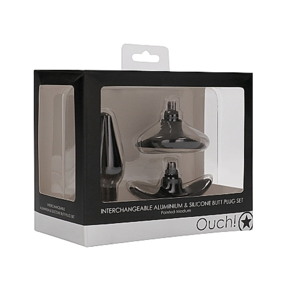 Interchangeable Butt Plug Set - Pointed Medium