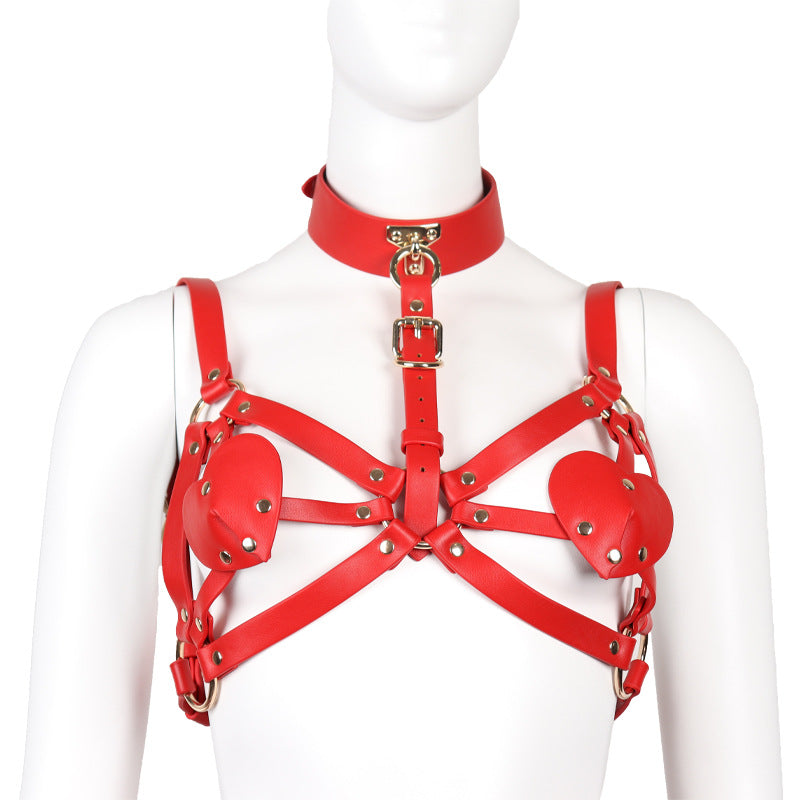 Leather Bondage Dress for Kinky Party Outfit