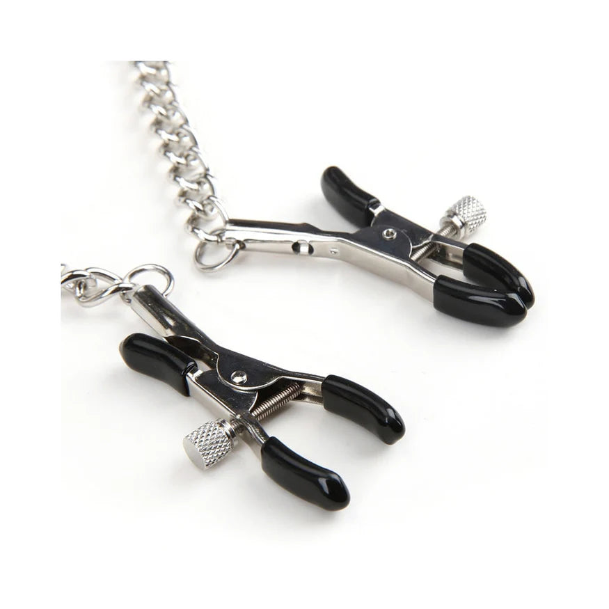 Lux Fetish Collar and Nipple Clips