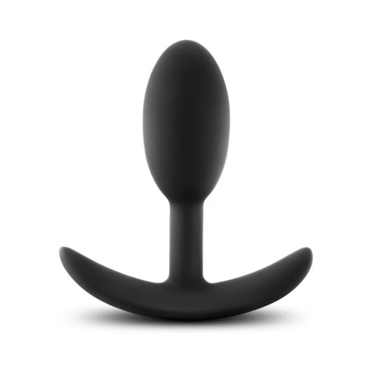 Luxe - Wearable Vibra Slim Plug - Black / Medium - Butt Plugs