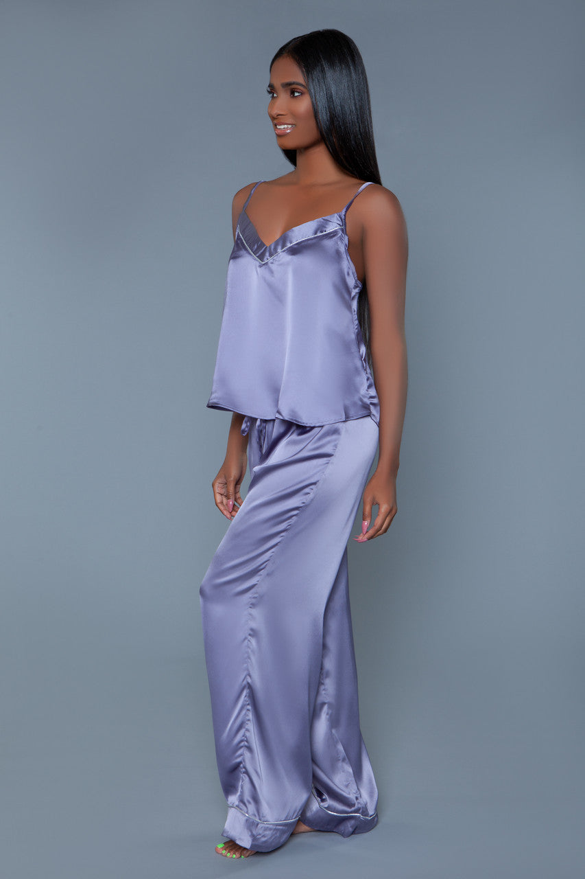 Madison Satin Pants PJ Set